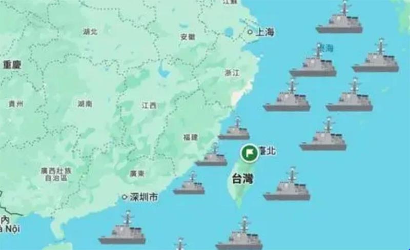 中国の台湾軍事演習