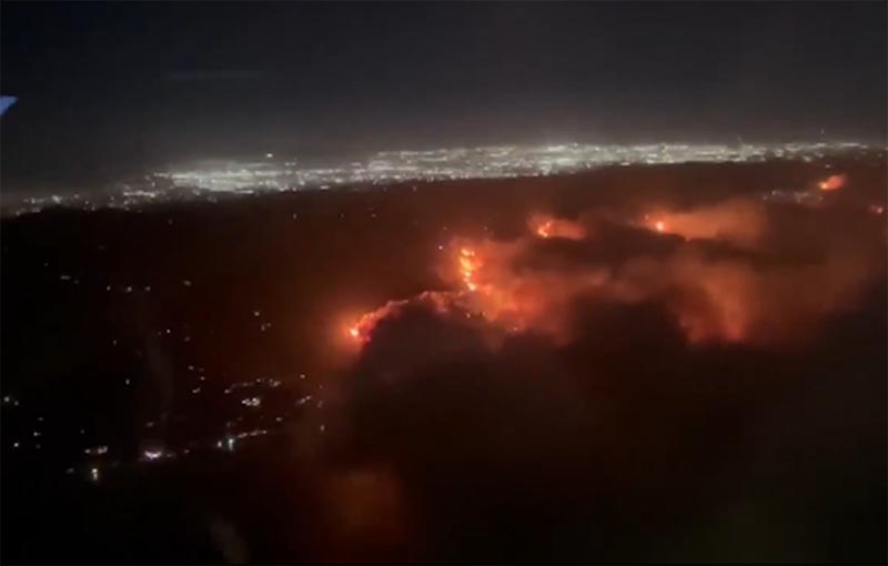 カリフォルニアの山火事